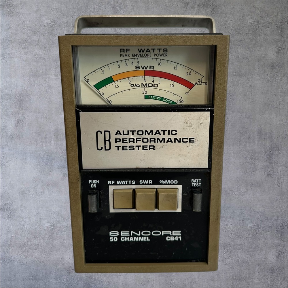 Sencore CB41 Automatic Performance Tester 50 Channel Vintage RF SWR MOD-Untested